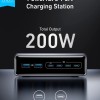 Alimentator retea Anker, 200W, GaN, 4 x USB-C, 2 x USB-A, QC, PD, argintiu, 