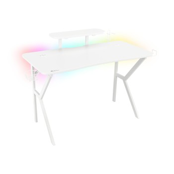 Birou gaming Genesis Holm 320 RGB alb 