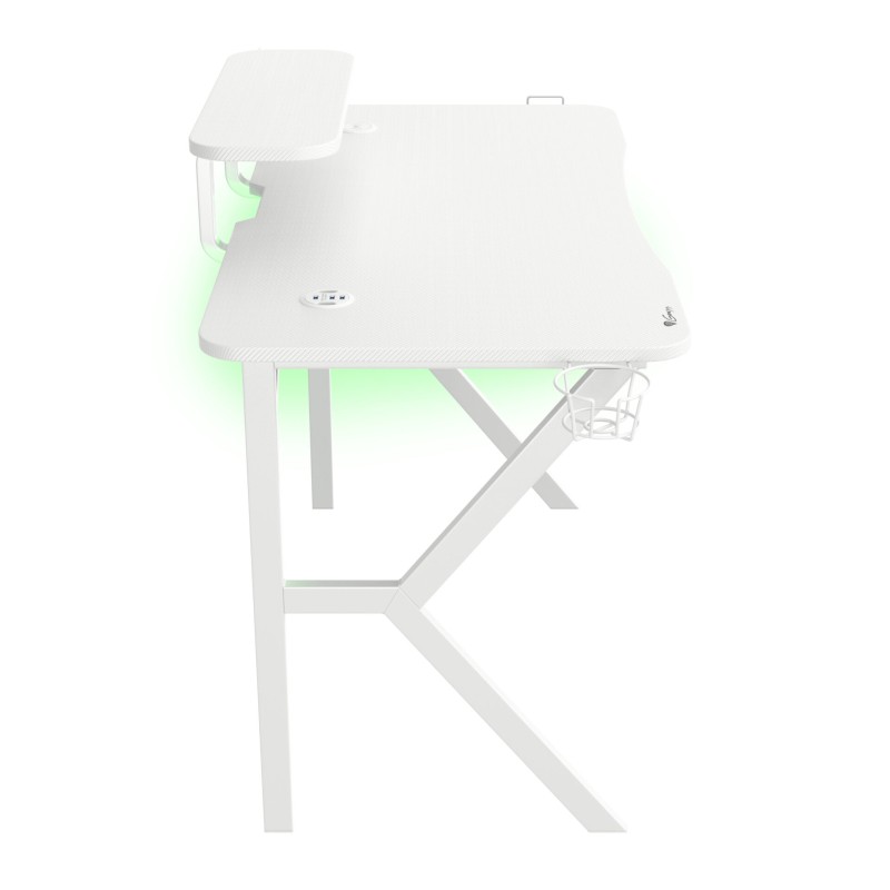 Birou gaming Genesis Holm 320 RGB alb 
