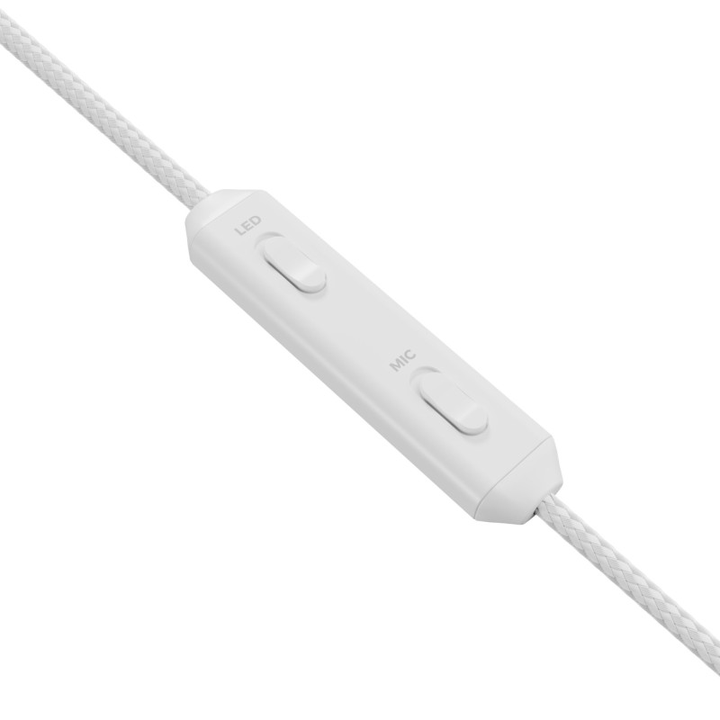 Casti cu fir Genesis Neon 613 G2 alb 
