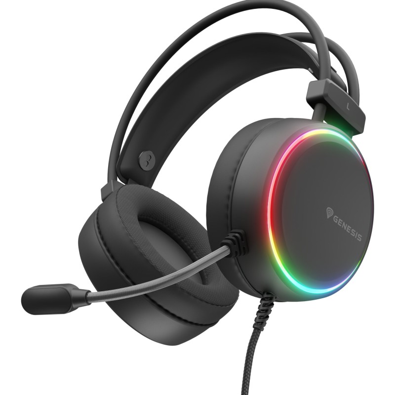 Casti cu fir Genesis Neon 613 G2 negru 