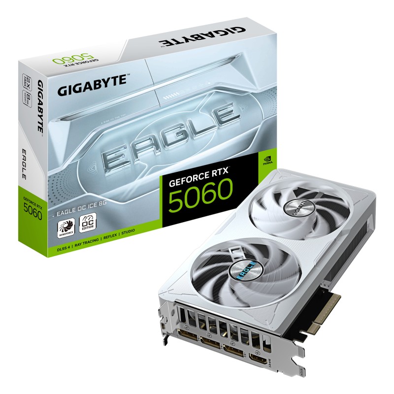 VGA GIGABYTE RTX 5060 EAGLE OC ICE 8GB 