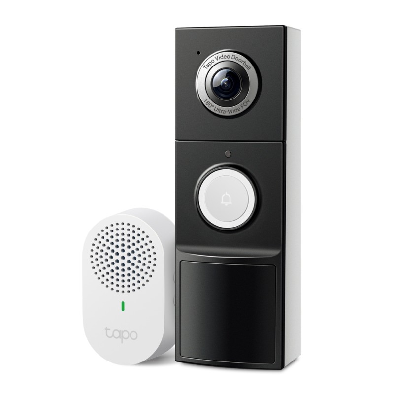 SONERIE VIDEO Smart TP-LINK, rezolutie 2K, 5 Mpix, night vision color, alarma antifurt, IP66, acumulator 10000mAh 