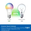 BEC LED wireless TP-LINK, 1055lm, 8.6W, E27, intensitate reglabila, control prin smartph.cu apl.Tapo, ajustare auto a luminii in fct. de mom zilei-diferite culori 