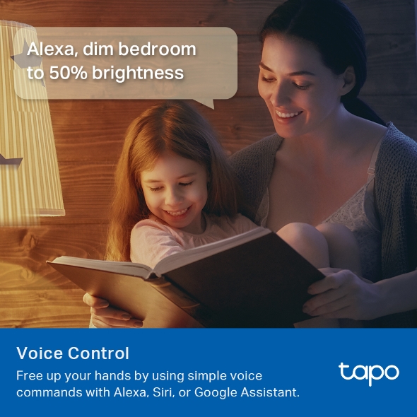 BEC LED wireless TP-LINK, 1055lm, 8.6W, E27, intensitate reglabila, control prin smartph.cu apl.Tapo, ajustare auto a luminii in fct. de mom zilei-diferite culori 