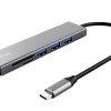 Halyx Fast USB-C & Card Reader, 3-port Hub 