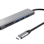 Halyx Fast USB-C & Card Reader, 3-port Hub 