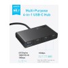 HUB Anker, 4-in-1, USB-C x 4 porturi, incarcare prin USB Type-C, viteza 10 Gbps, conectare prin USB-C, 100W PD in, 85W PD out, gri, 