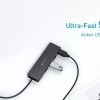 HUB Anker, 4-in-1, USB 3.0 x 4 porturi, incarcare prin USB Type-C, viteza 5 Gbps, conectare prin USB-C, negru, 