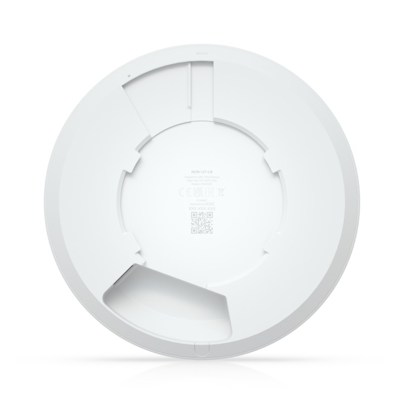 Ubiquiti UniFi U7-LR Long-Range Compact, ceiling-mount WiFi 7 AP with 5 spatial streams and extended signal range 