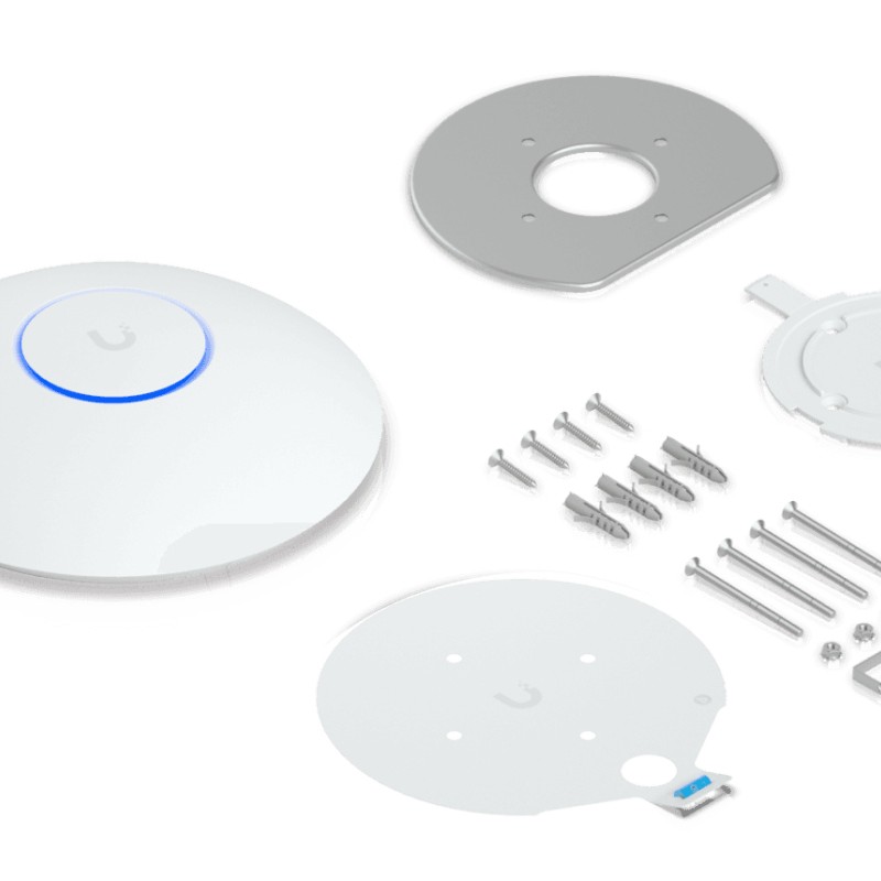 Ubiquiti UniFi U7-LR Long-Range Compact, ceiling-mount WiFi 7 AP with 5 spatial streams and extended signal range 