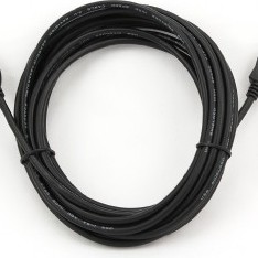 CABLU USB GEMBIRD prelungitor, USB 2.0 (T) la USB 2.0 (M), 4.5m, conectori auriti, negru, 