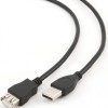 CABLU USB GEMBIRD prelungitor, USB 2.0 (T) la USB 2.0 (M), 4.5m, conectori auriti, negru, 