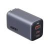 Alimentator retea Aukey, PA-B6U GR, 67W, fast charge, 1 x USB-A, 2 x USB-C, gri, 