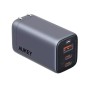 Alimentator retea Aukey, PA-B6U GR, 67W, fast charge, 1 x USB-A, 2 x USB-C, gri, 