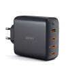 Alimentator retea Aukey, PA-B7S BK, 100W, fast charge, 3 x USB-C, 1 x USB-A, negru, 
