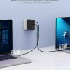 Alimentator retea Aukey, PA-B7O BK, 140W, fast charge, 2 x USB-C, 1 x USB-A, negru, 