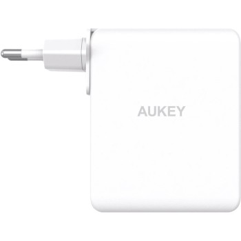Alimentator retea Aukey, PA-B7O WH, 140W, fast charge, 2 x USB-C, 1 x USB-A, alb, 