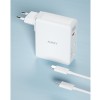 Alimentator retea Aukey, PA-B7O WH, 140W, fast charge, 2 x USB-C, 1 x USB-A, alb, 
