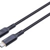Cablu alimentare si date Aukey, USB Type-C (T) la USB Type-C (T), 1.8m, 480 Mbps, 100W, braided, negru, 