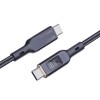 Cablu alimentare si date Aukey, USB Type-C (T) la USB Type-C (T), 1.8m, 480 Mbps, 100W, braided, negru, 