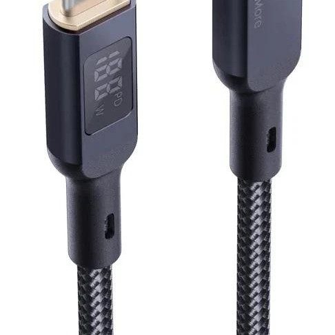 Cablu alimentare si date Aukey, USB Type-C (T) la USB Type-C (T), 1.8m, 480 Mbps, 100W, braided, negru, 