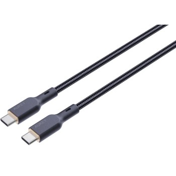 Cablu alimentare si date Aukey, USB Type-C (T) la USB Type-C (T), 1.8m, 480 Mbps, 100W, braided, negru, 
