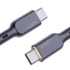 Cablu alimentare si date Aukey, USB Type-C (T) la USB Type-C (T), 1.8m, 480 Mbps, 100W, braided, negru, 