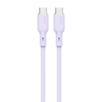 Cablu alimentare si date Aukey, USB Type-C (T) la USB Type-C (T), 1.8m, 480 Mbps, 100W, silicon, mov, 