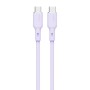 Cablu alimentare si date Aukey, USB Type-C (T) la USB Type-C (T), 1.8m, 480 Mbps, 100W, silicon, mov, 