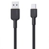 Cablu alimentare si date Aukey, USB Type-A (T) la USB Type-C (T), 1.8m, 480 Mbps, 60W, nylon, negru, 