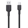 Cablu alimentare si date Aukey, USB Type-A (T) la USB Type-C (T), 1.8m, 480 Mbps, 60W, nylon, negru, 