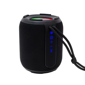 BOXA SPACER portabila bluetooth, YOUPI-BK, RMS:  6W, RGB, acumulator 1800mAh, timp de functionare pana la 5 ore, pana la 10m, AUX, FM radio, microSD, incarcare USB Type-C, IPX5, BLACK, 