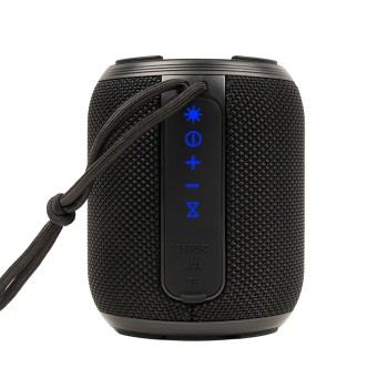 BOXA SPACER portabila bluetooth, YOUPI-BK, RMS:  6W, RGB, acumulator 1800mAh, timp de functionare pana la 5 ore, pana la 10m, AUX, FM radio, microSD, incarcare USB Type-C, IPX5, BLACK, 