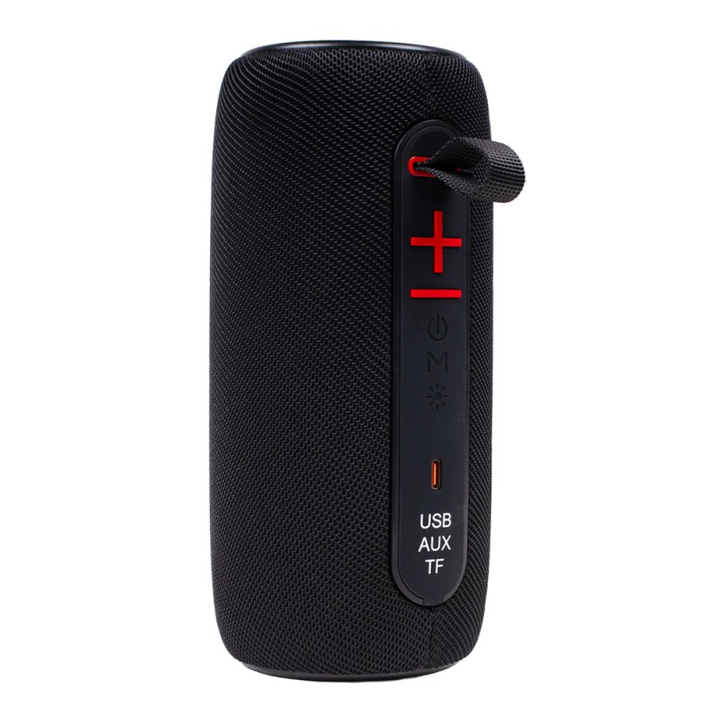 BOXA SPACER portabila bluetooth, ROCKER-BK, RMS: 10W (5W x 2), RGB, acumulator 1800mAh, timp de functionare pana la 5 ore, pana la 10m, AUX, FM radio, microSD, USB, incarcare USB Type-C, BLACK, 
