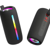 BOXA SPACER portabila bluetooth, ROCKER-BK, RMS: 10W (5W x 2), RGB, acumulator 1800mAh, timp de functionare pana la 5 ore, pana la 10m, AUX, FM radio, microSD, USB, incarcare USB Type-C, BLACK, 