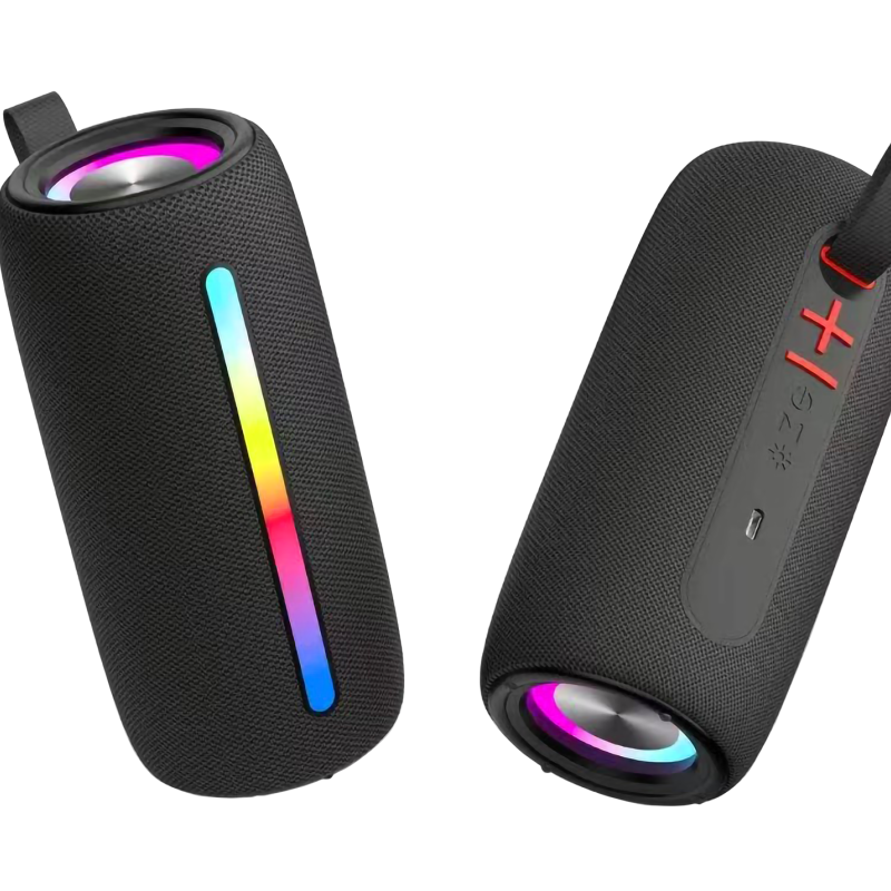 BOXA SPACER portabila bluetooth, ROCKER-BK, RMS: 10W (5W x 2), RGB, acumulator 1800mAh, timp de functionare pana la 5 ore, pana la 10m, AUX, FM radio, microSD, USB, incarcare USB Type-C, BLACK, 