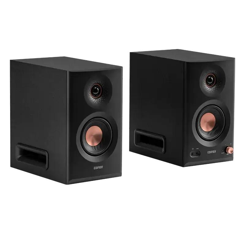 BOXE EDIFIER 2.0, RMS: 110W (2 x 30W + 2 x 15W + 2 x 10W), studio monitor, BT v6.0, volum, high freq, low freq, intrare jack 6.35 TRS balanced, XLR balanced, RCA/AUX, black, 