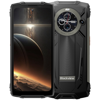 Blackview Rugged BV8200 LTE 6.5-inch FHD+IPS 1080x2400 120Hz Corning 3th + 1.3-inch 360x360 12+256GB MT8781 Octa-core 2.2GHz 8800mAh,CAM Front 32MP Rear 50+13MP Black 