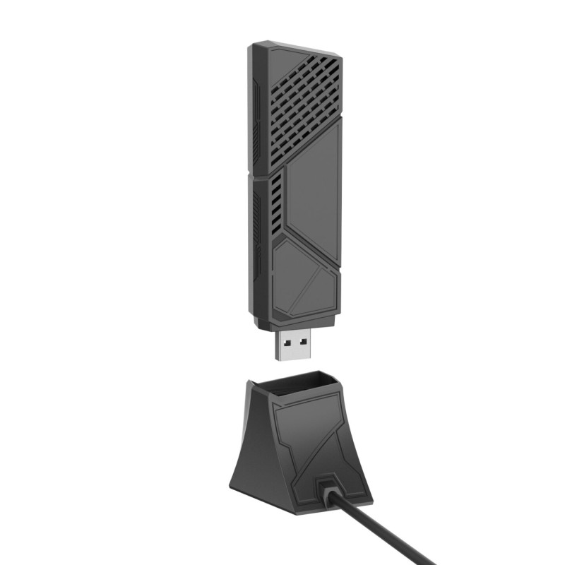 Adaptor Asus WiFi 7 tri-band BE6500, 6GHz banda4096-QAM suport, functionare multi link(MLO) 