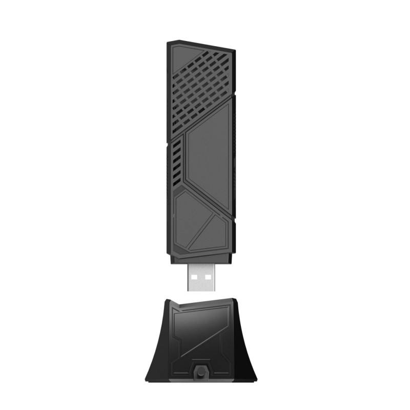 Adaptor Asus WiFi 7 tri-band BE6500, 6GHz banda4096-QAM suport, functionare multi link(MLO) 