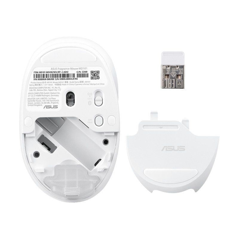 ASUS MD101 MOUSE WHITE 