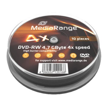 MediaRange DVD-RW 4x Cake10 