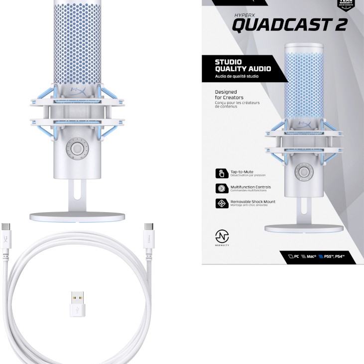 HP HyperX Microfon QuadCast 2 Frost 