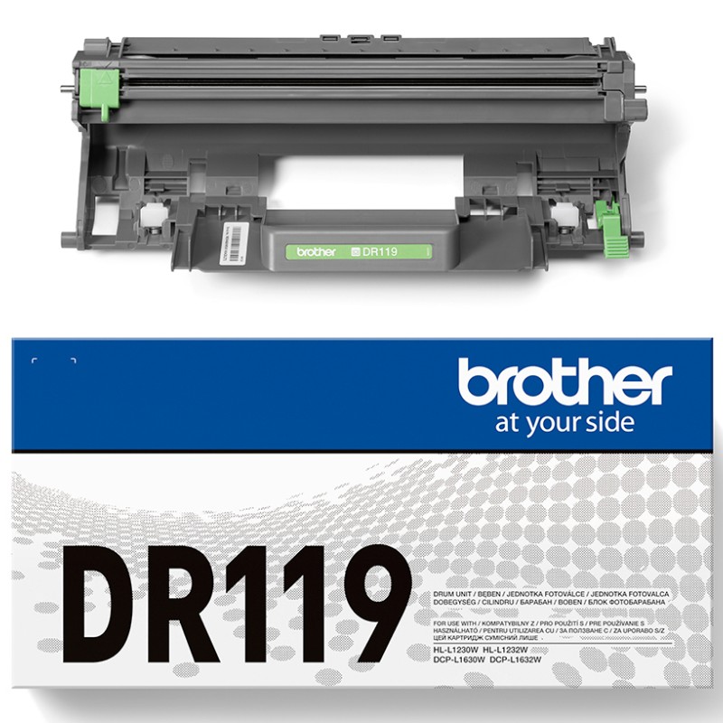 Drum Unit Original Brother Black, DR119, pentru HL-L1230|L1630W10K, incl.TV 0.8 RON, 