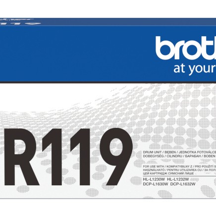 Drum Unit Original Brother Black, DR119, pentru HL-L1230|L1630W10K, incl.TV 0.8 RON, 