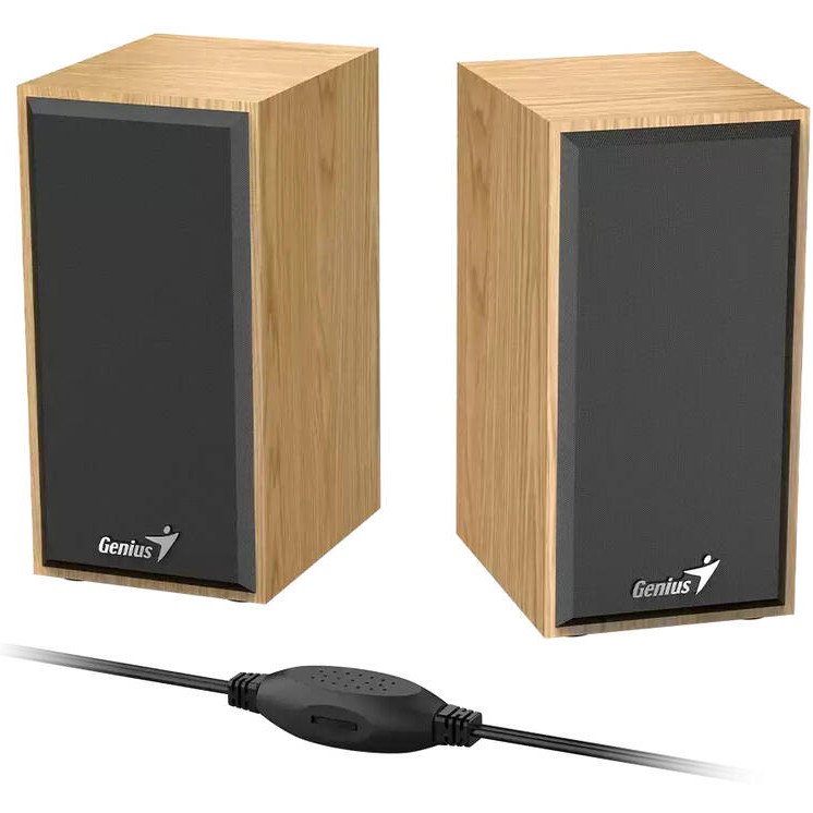 BOXE GENIUS 2.0, RMS: 6W (2 x 3W), USB power, pine wood, #SP-HF180