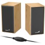BOXE GENIUS 2.0, RMS: 6W (2 x 3W), USB power, pine wood, #SP-HF180