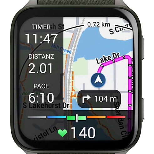 Smartwatch Venu X1 Moss with Titanium Caseback and Moss ComfortFit Nylon Band 