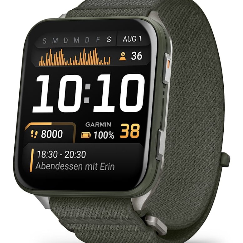 Smartwatch Venu X1 Moss with Titanium Caseback and Moss ComfortFit Nylon Band 